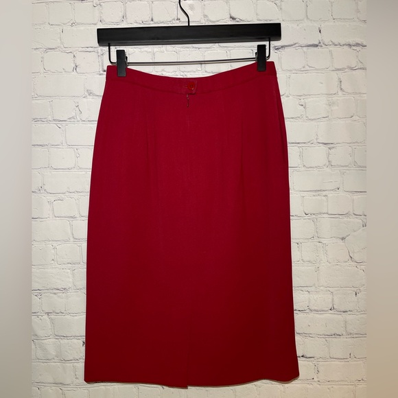 Vintage Pendleton size 6 red skirt set - Picture 5 of 12